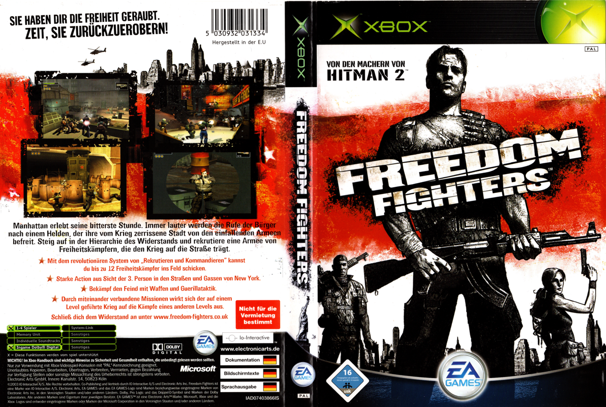 Freedom Fighters box art for Xbox